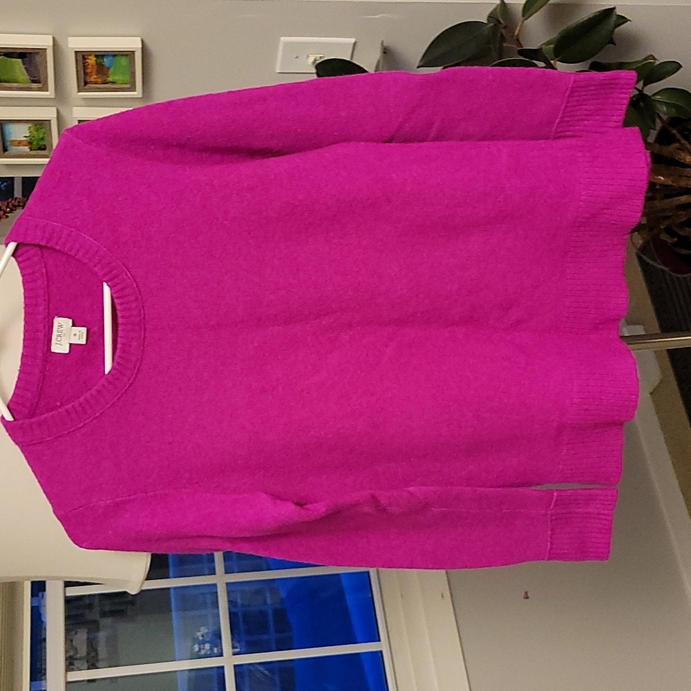 J crew factory tunic magenta sweater